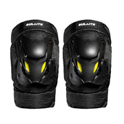 SULAITE Motorcycle Protector Rider Wind Warmth Protective Gear Riding Equipment, Colour: Black Knee Pad+Elbow Pad