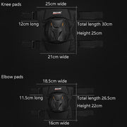 SULAITE Motorcycle Riding Equipment Protective Gear Off-Road Riding Anti-Fall Protector, Specification: Knee Pads