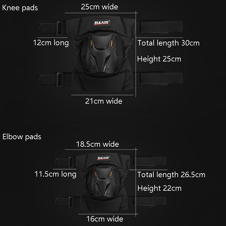 SULAITE Motorcycle Riding Equipment Protective Gear Off-Road Riding Anti-Fall Protector, Specification: Elbow Pad