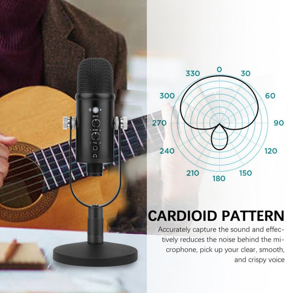 BM-86 USB Condenser Microphone Voice Recording Computer Microphone Live Broadcast Equipment Set, Specification: Cantilever Bracket Set