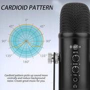 BM-86 USB Condenser Microphone Voice Recording Computer Microphone Live Broadcast Equipment Set, Specification: Cantilever Bracket Set