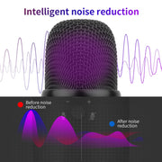 BM-86 USB Condenser Microphone Voice Recording Computer Microphone Live Broadcast Equipment Set, Specification: Standard+Small Blowout Prevention Net