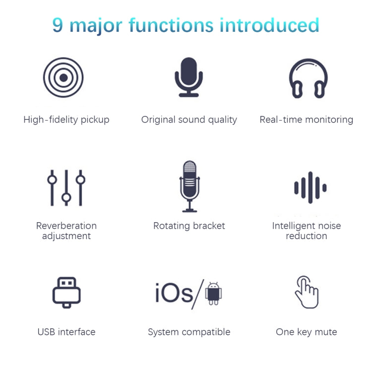 BM-86 USB Condenser Microphone Voice Recording Computer Microphone Live Broadcast Equipment Set, Specification: Standard+Small Blowout Prevention Net