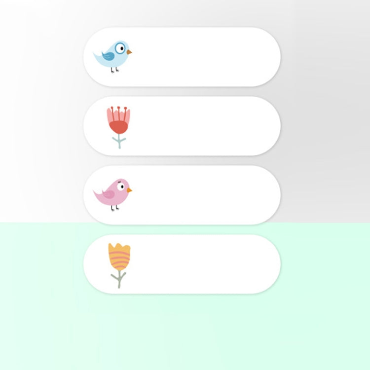 Thermal Label Paper Cosmetic Sticker Bottled Name Sticker For NIIMBOT D11 Printer, Size: Birds and Flowers