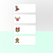 Thermal Label Paper Cosmetic Sticker Bottled Name Sticker For NIIMBOT D11 Printer, Size: Christmas Wishes