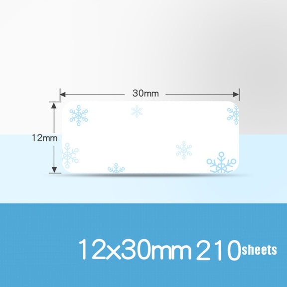 Thermal Label Paper Cosmetic Sticker Bottled Name Sticker For NIIMBOT D11 Printer, Size: Snow Blue