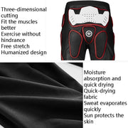 SULAITE Motorcycle Cross-Country Riding Trousers Protective Hip Pants, Specification: M(Red)