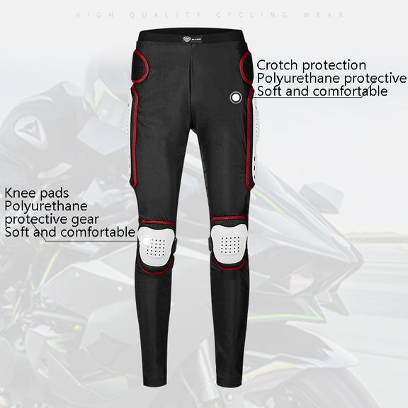 SULAITE Motorcycle Cross-Country Riding Trousers Protective Hip Pants, Specification: L(Red)