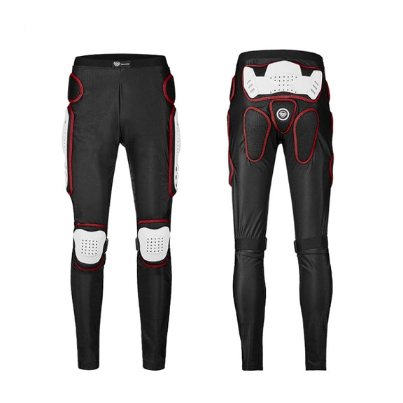 SULAITE Motorcycle Cross-Country Riding Trousers Protective Hip Pants, Specification: XL(Red)