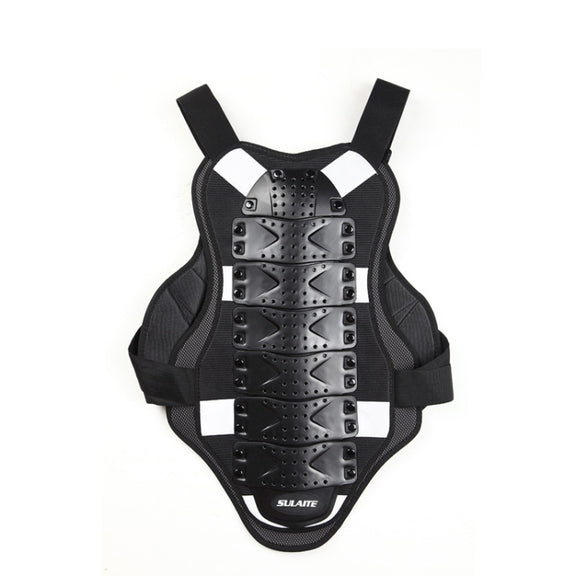 SULAITE Roller Skating Motorcycle Back Protector Spine Protection Sports Protective Gear Racing Vest, Size: L