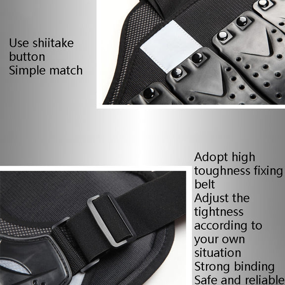 SULAITE Roller Skating Motorcycle Back Protector Spine Protection Sports Protective Gear Racing Vest, Size: L