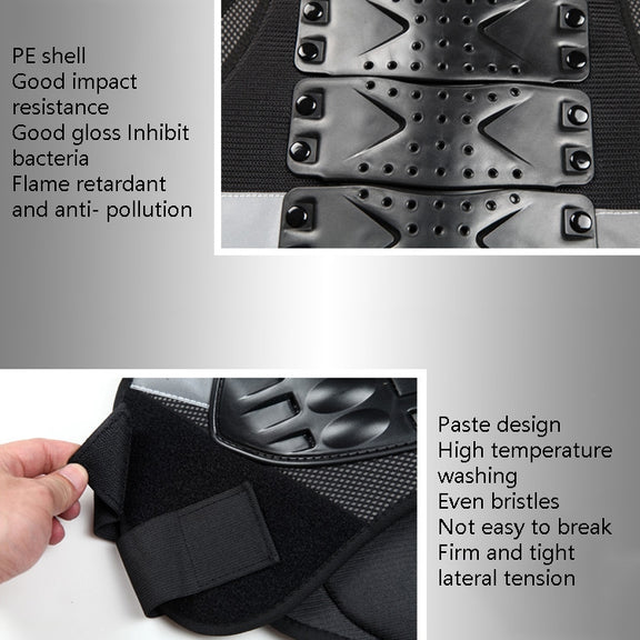 SULAITE Roller Skating Motorcycle Back Protector Spine Protection Sports Protective Gear Racing Vest, Size: XL