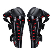 SULAITE Motorcycle Outdoor Riding Anti-Fall Protective Gear Knee Pads(Black Red)