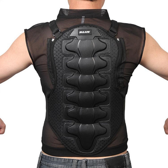 SULAITE GT-032 Motorcycle Racing Sleeveless Riding Protective Clothing, Specification: M(Black)