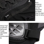 SULAITE GT-032 Motorcycle Racing Sleeveless Riding Protective Clothing, Specification: XXXL(Black)