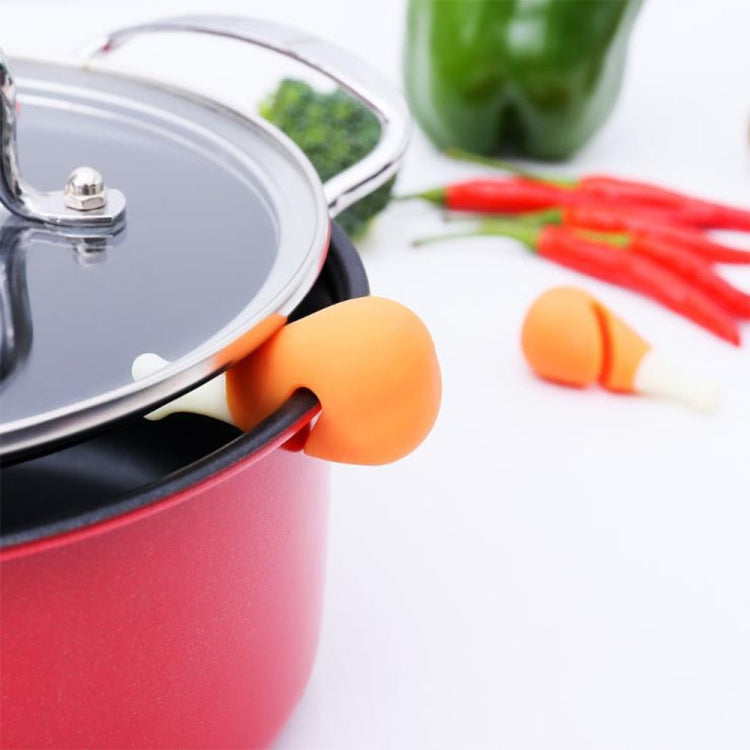Chicken Leg Shaped Pot Lid Anti-Overflow Device Silicone Pot Lid Elevated Anti-Overflow Gadget