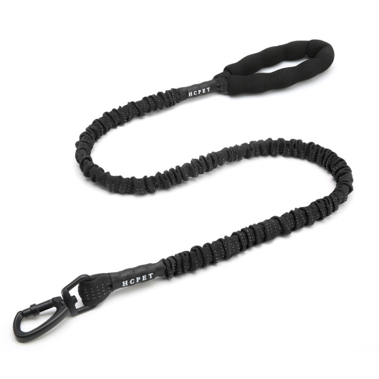 HCPET Dog Traction Rope Pet High-Elastic Explosion-Proof Elastic Rope, Length: 120cm(Black)