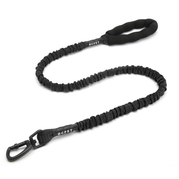 HCPET Dog Traction Rope Pet High-Elastic Explosion-Proof Elastic Rope, Length: 120cm(Black)