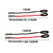 HCPET Dog Traction Rope Pet High-Elastic Explosion-Proof Elastic Rope, Length: 120cm(Black)