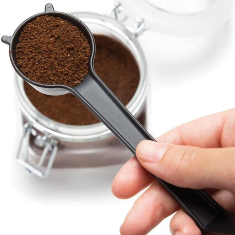 5 PCS Cartoon Giraffe Shape Coffee Spoon Coffee Bean Powder Quantitative Spoon Metering Plastic Spoon(Black)