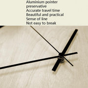 Personality Creative Wall Clock Retro Silent Minimalist Decorative Clock(Black and White)