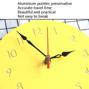Fruit Personality Mute Wall Clock Acrylic Children Decoration Clock(C Black)