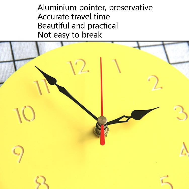 Fruit Personality Mute Wall Clock Acrylic Children Decoration Clock(D White)