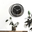 TM009 Home Living Room Decoration Acrylic Wall Clock Transparent Silent Clock(Black) - Wall Clock by PMc TechLife | Online Shopping South Africa | PMc TechLife | Buy Now Pay Later Mobicred