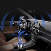 K04 Colorful Car Charger USB Car Negative Ion Air Purifier(Black)