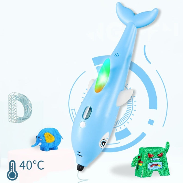 3D Printing Pen Three-Dimensional Painting Graffiti Brush(Blue)