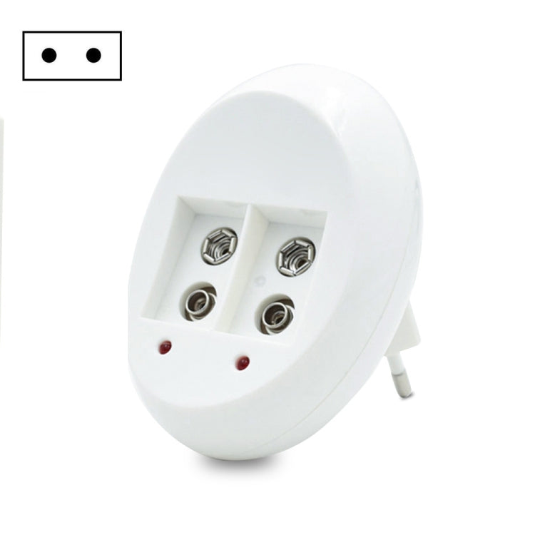 9V L-ion Rechargeable Battery 6F22 9V Lithium Batteries Charger(EU Plug)