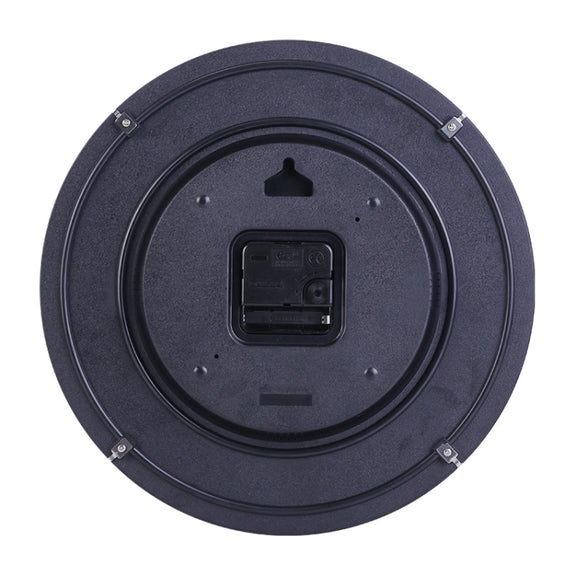 Simple Retro Imitation Wood Grain Three-dimensional Digital Round Wall Clock
