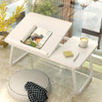 Bed Four-Speed Lifting Table Folding Laptop Desk  Adjustable Dormitory Lazy Table with Cup Holder, Size: 55x32x25cm(Aurora White) - free shipping - PMC Jewellery - Order now!