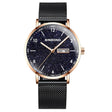 BINBOND B3820 Men Simple Luminous Quartz Watch Student Trendstarry Starry Sky Pattern Watch(Black Mash Rose Shell Rose Gold Nails) - free shipping - PMC TechLife - Order now!