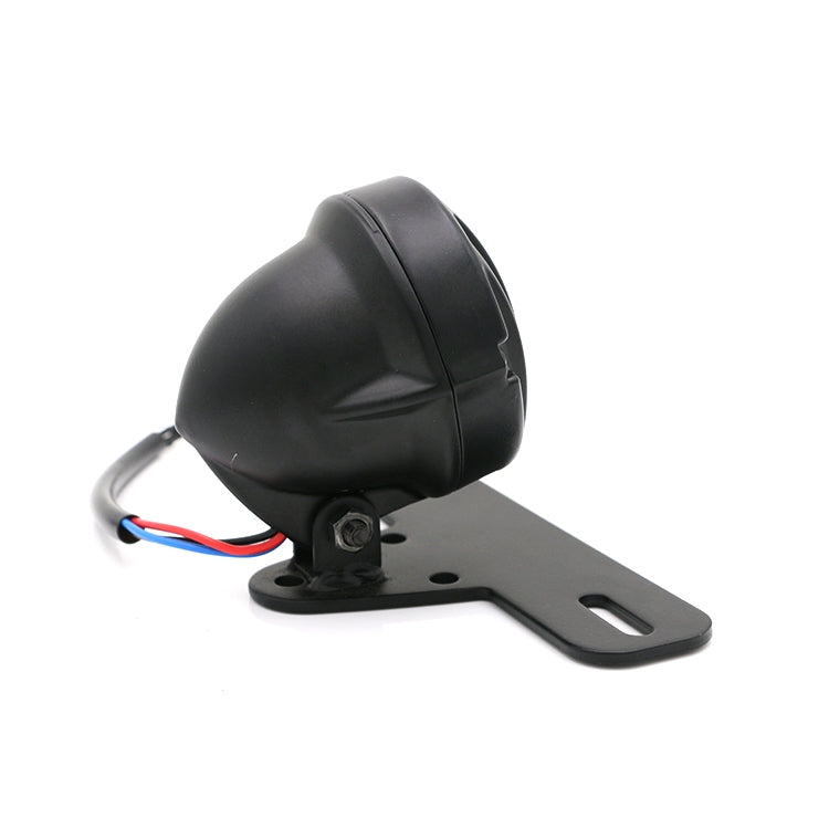 Universal Retro Waning Tail Light Motorcycle Modified Rear Tail Light Brake Light(Black)