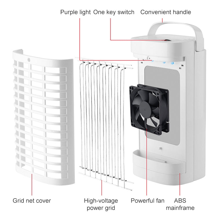 Electric Mosquito Killer Plug-In Mosquito Killer, Colour: US Plug 110V (White)