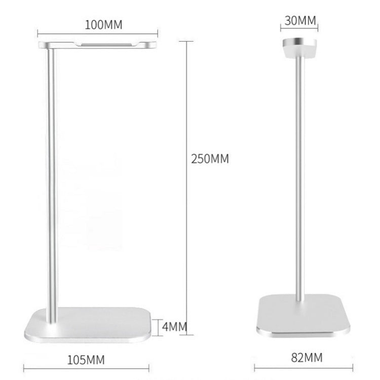 Z9 Headset Aluminum Alloy Bracket Internet Cafe Headset Display Stand(black)
