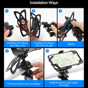 Bicycle Strap Mobile Phone Holder Bicycle Mountain Bike Phone Holder(Clip Type)
