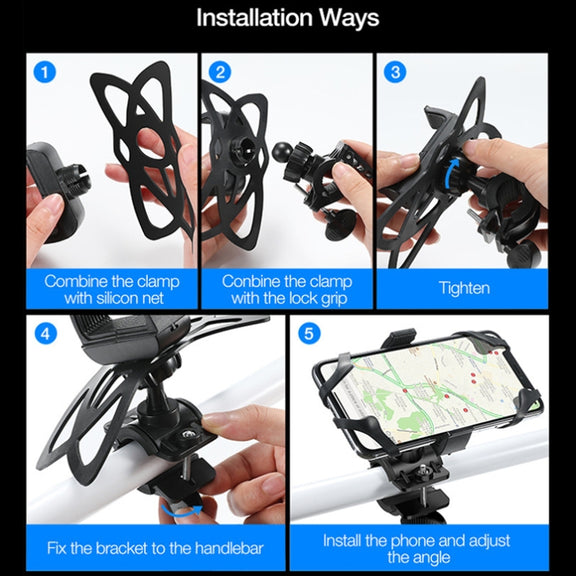 Bicycle Strap Mobile Phone Holder Bicycle Mountain Bike Phone Holder(Strongly Chuck Type)