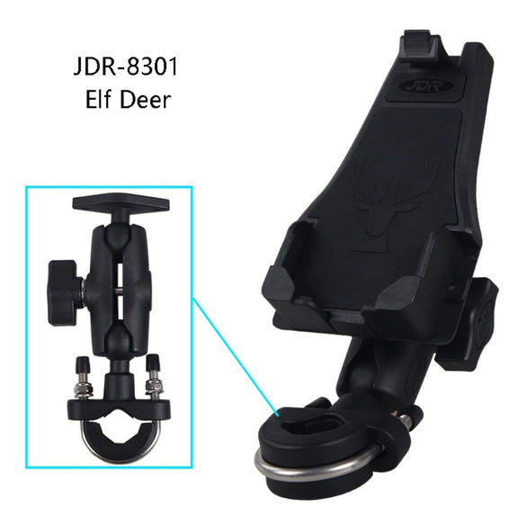 Motorcycle Multi-Function Mobile Phone Holder Adjustable Universal Locomotive Riding Anti-Shake Fixed Equipment(Elf Deer U Type)