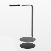 Aluminum Alloy Headphone Holder H-Stand Headphone Display Stand Headphone Storage Rack(Silver)