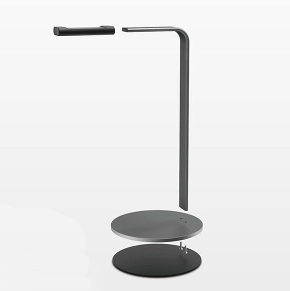 Aluminum Alloy Headphone Holder H-Stand Headphone Display Stand Headphone Storage Rack(Black)