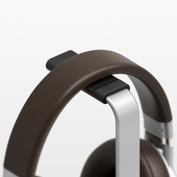 Aluminum Alloy Headphone Holder H-Stand Headphone Display Stand Headphone Storage Rack(Dark Gray)