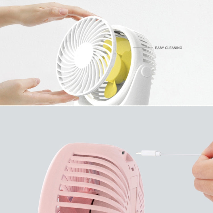JD-Q1 Office Student Dormitory Mini Silent USB Fan(Pink)