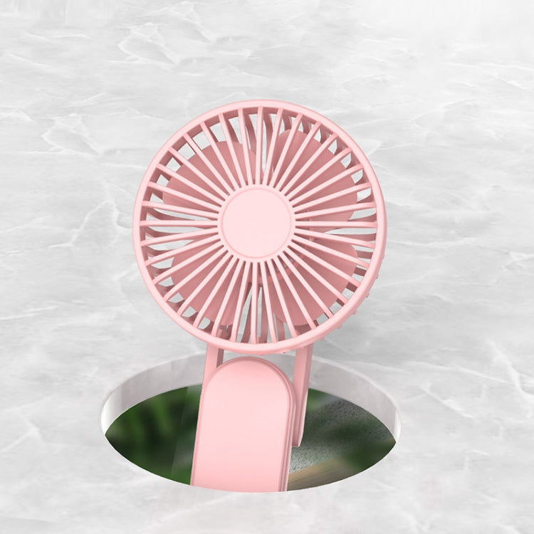 F1 USB Portable Lazy Hanging Neck Fan Mini Folding Handheld Fan(Black)