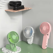 F1 USB Portable Lazy Hanging Neck Fan Mini Folding Handheld Fan(Black)