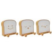 F-L-01 Toast Bread Night Light With Mobile Phone Holder Children Bedroom Timing Sleep Light(Snooze)
