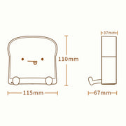 F-L-01 Toast Bread Night Light With Mobile Phone Holder Children Bedroom Timing Sleep Light(Snooze)