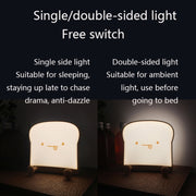 F-L-01 Toast Bread Night Light With Mobile Phone Holder Children Bedroom Timing Sleep Light(Snooze)