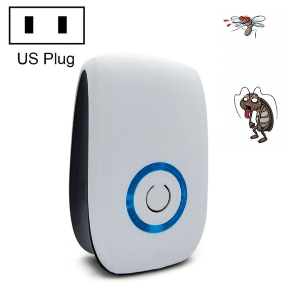 H12 2 PCS Ultrasonic Electronic Mouse Repeller Household Mini Mosquito Repeller, Product specification: US Plug(White)